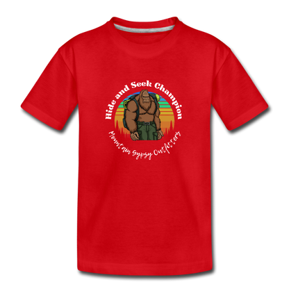 Sasquatch Kids Tee - red