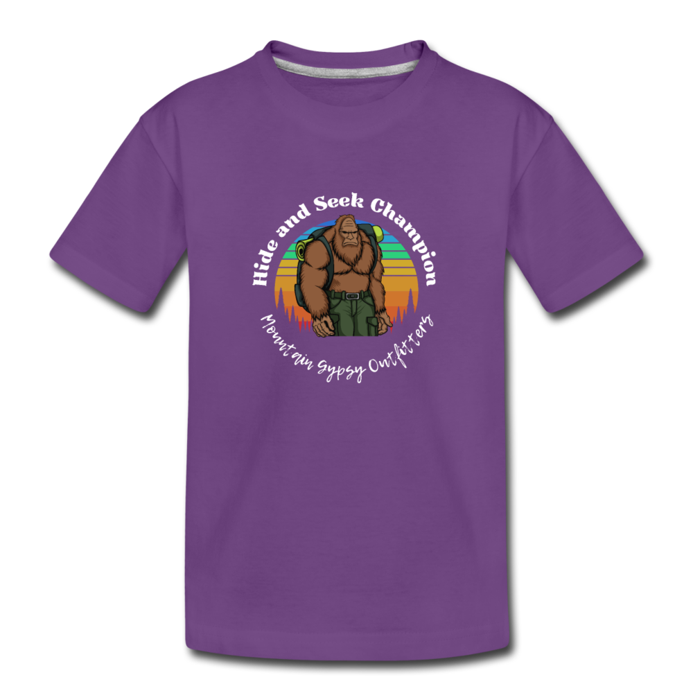 Sasquatch Kids Tee - purple