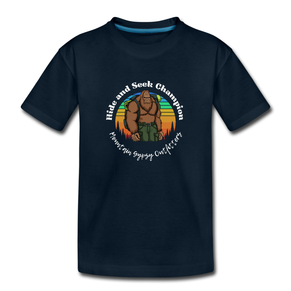 Sasquatch Kids Tee - deep navy