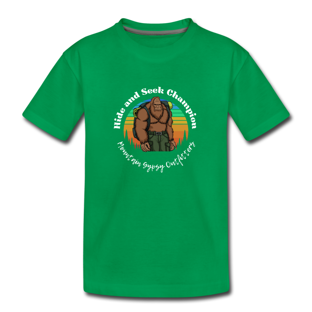 Sasquatch Kids Tee - kelly green