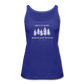 Knotty By Nature Fitted Tank - royal blue