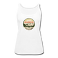 Made For The Mountains Fitted Tank - white