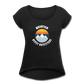 Retro MGO Roll Cuff Tee - black