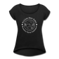 Billion Star Roll Cuff Tee - black