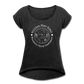 Billion Star Roll Cuff Tee - heather black