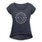 Billion Star Roll Cuff Tee - navy heather