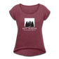 Got Woods Roll Cuff Tee - heather burgundy