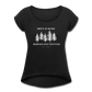 Knotty Roll Cuff Tee - black