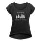 Knotty Roll Cuff Tee - heather black