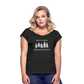 Knotty Roll Cuff Tee - heather black