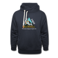 Shawl Collar Hoodie - navy