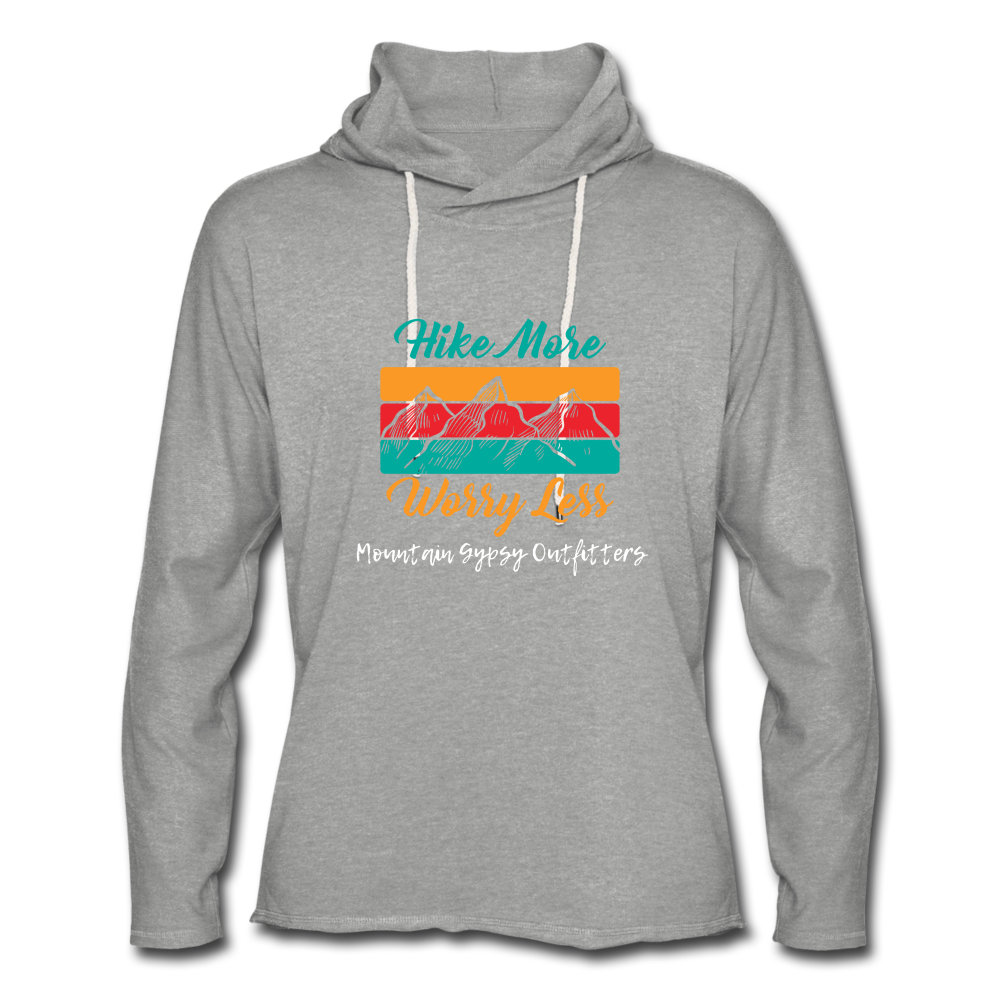 Worry Less Lightweight Hoodie - heather gray