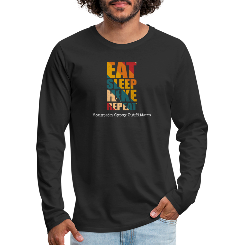 Eat Sleep Hike Long Sleeve - black