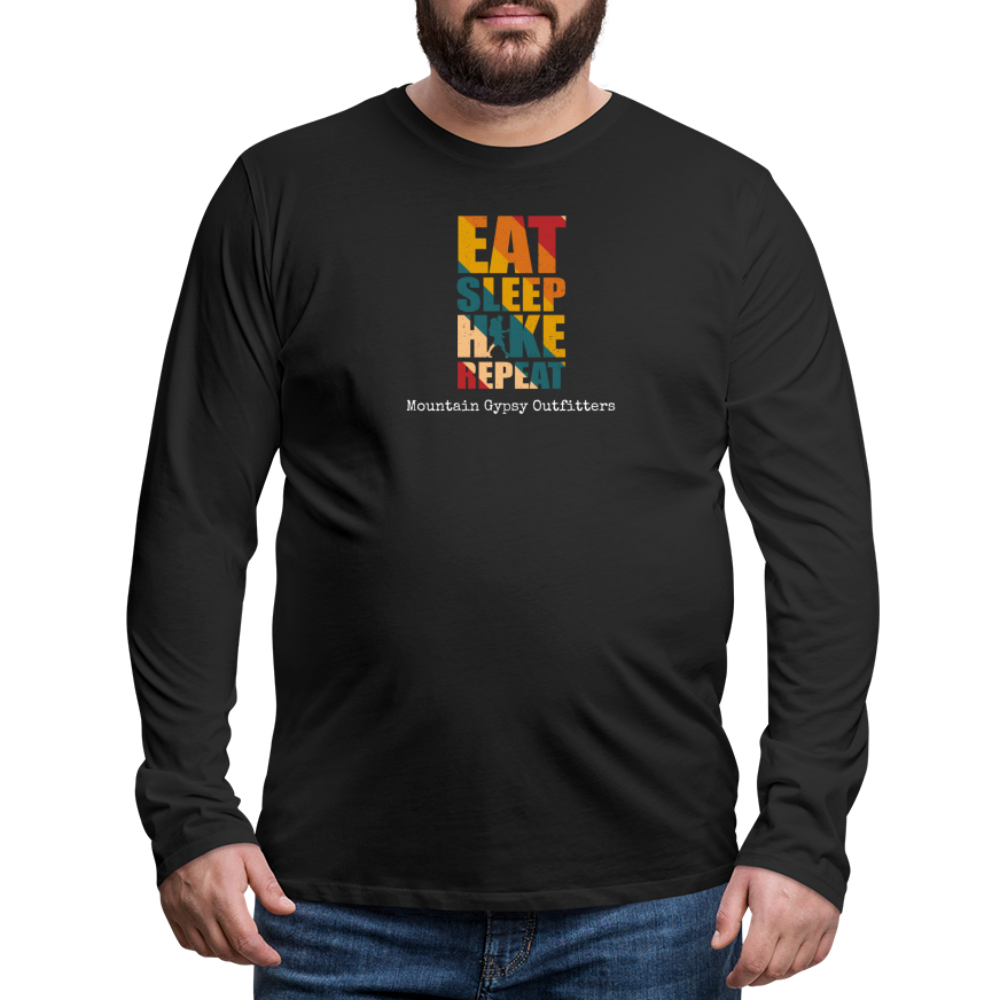 Eat Sleep Hike Long Sleeve - black