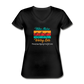 Worry Less V-neck Tee - black