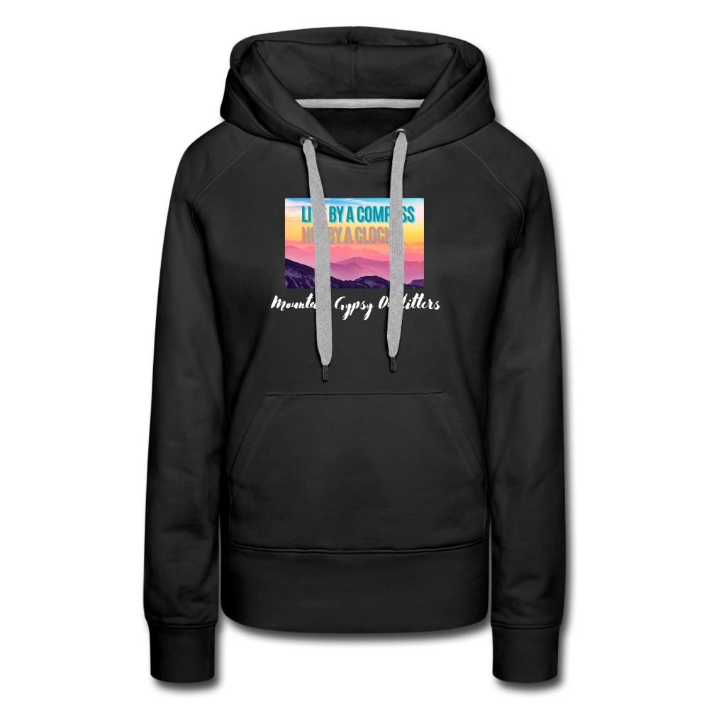 Live By a Compass Hoodie - black