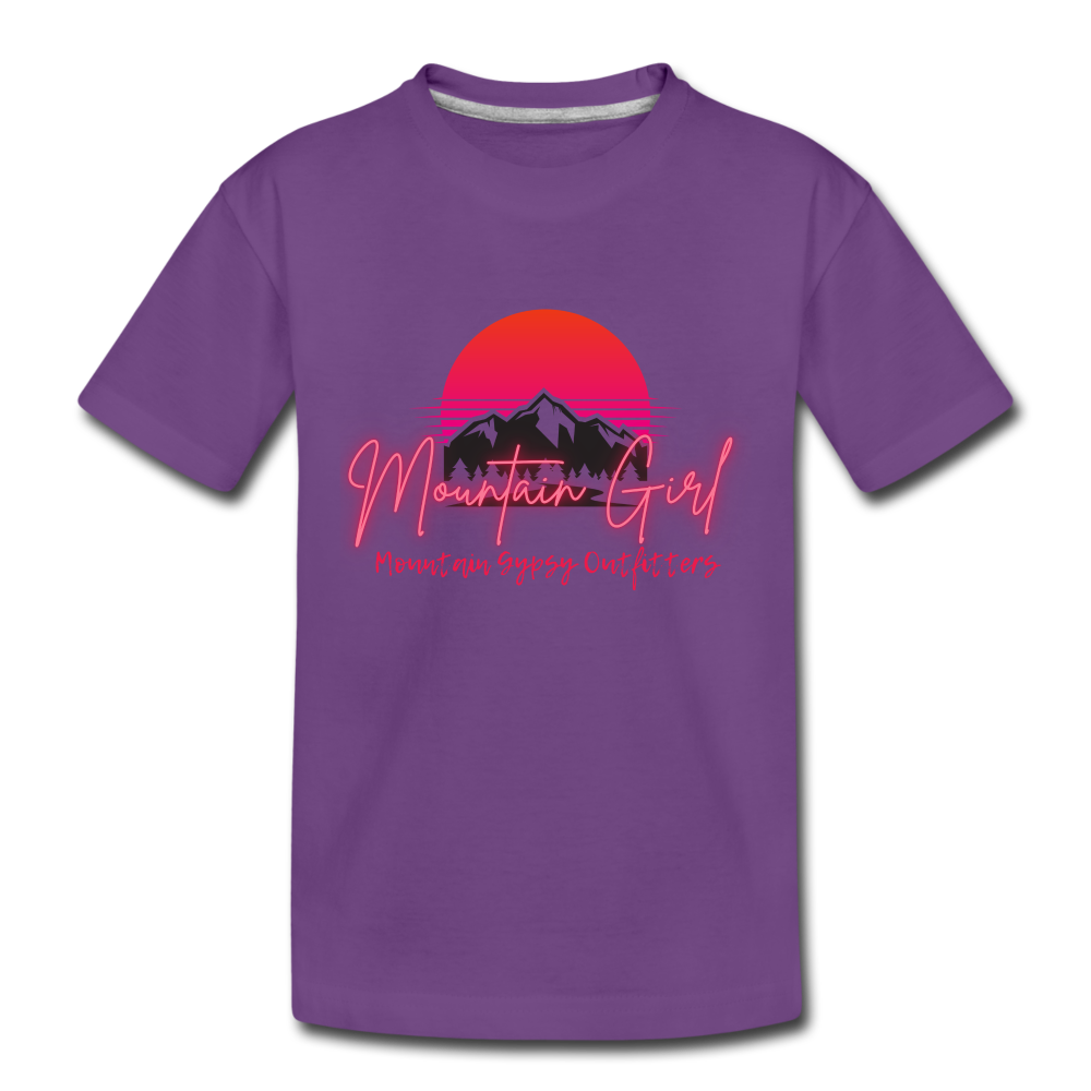 Mountain Girl Kid's Tee - purple