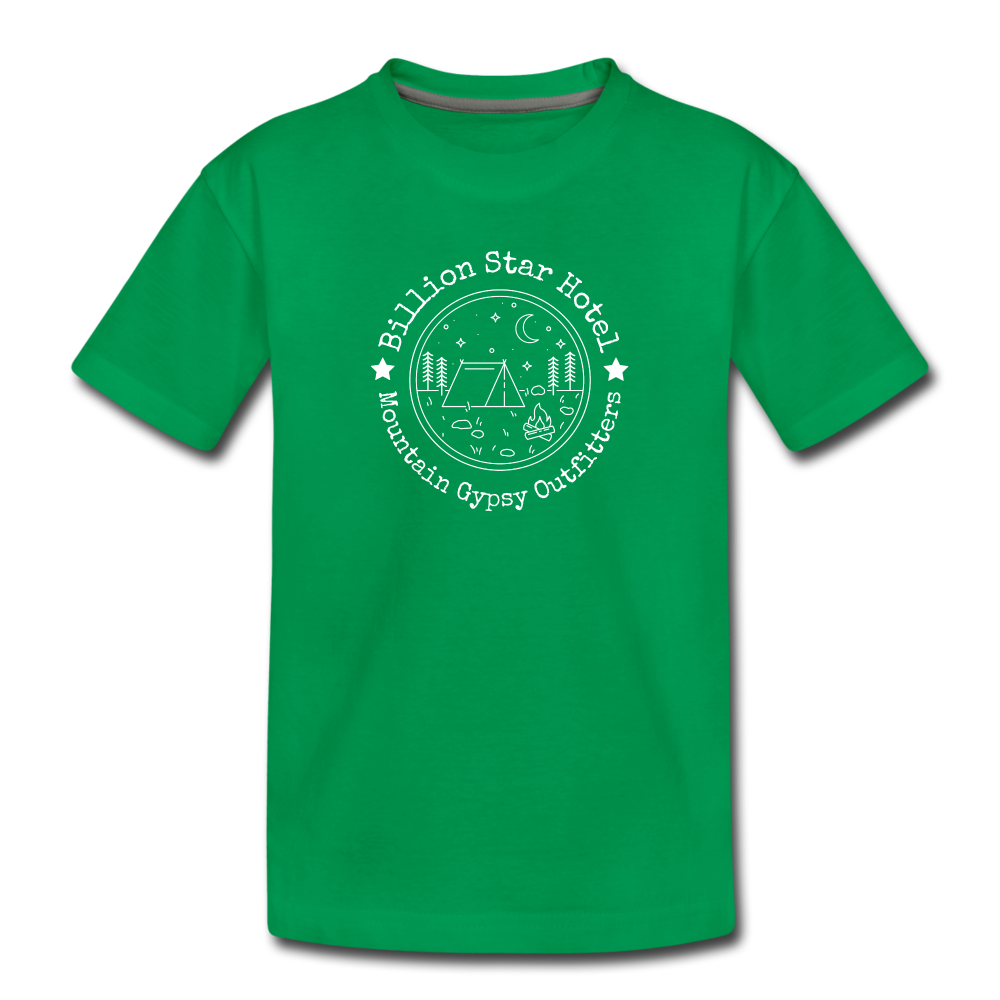 Billion Star Hotel Kid's Tee - kelly green