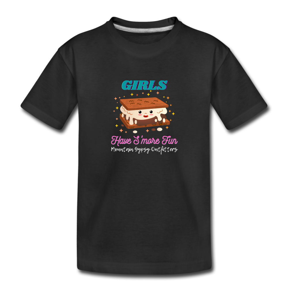 S'more Fun Kid's Tee - black