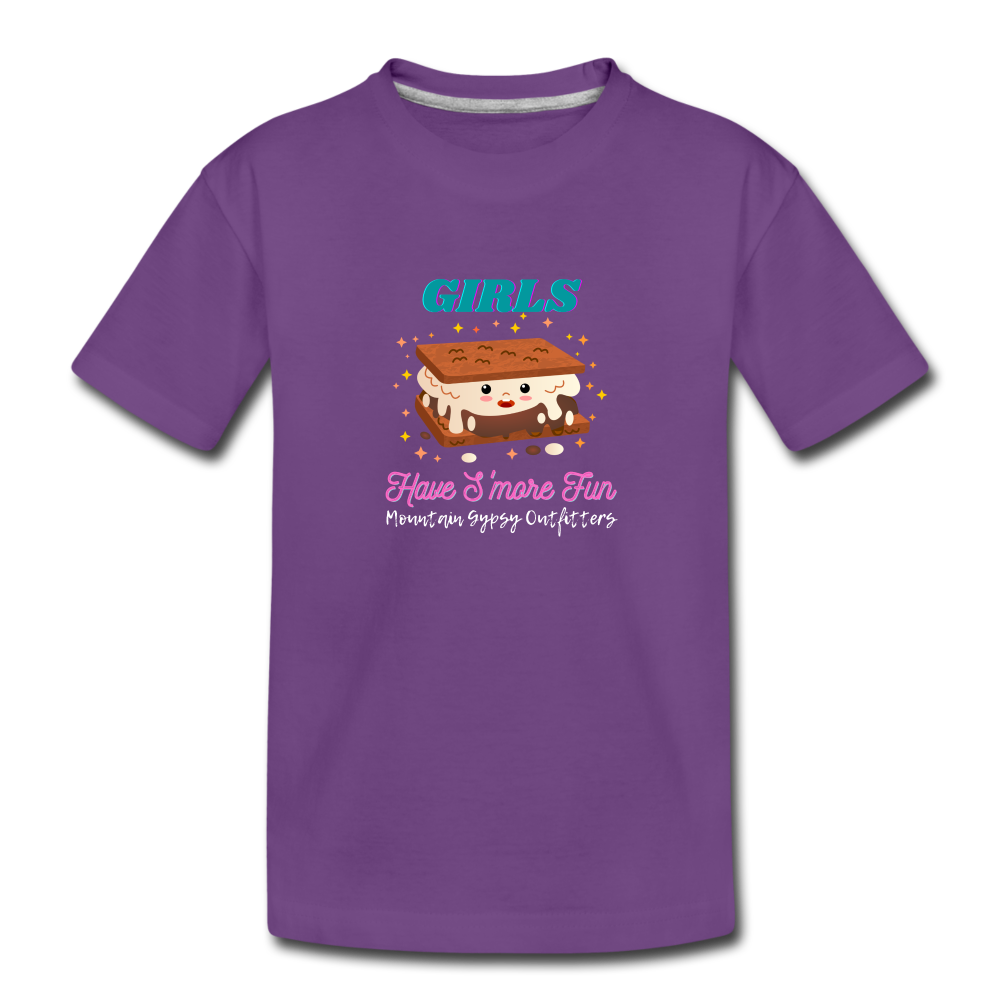 S'more Fun Kid's Tee - purple