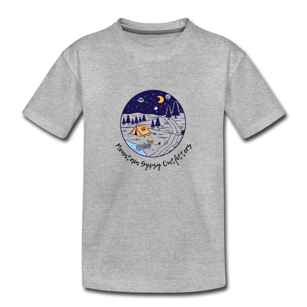 Planet Kid's Tee - heather gray