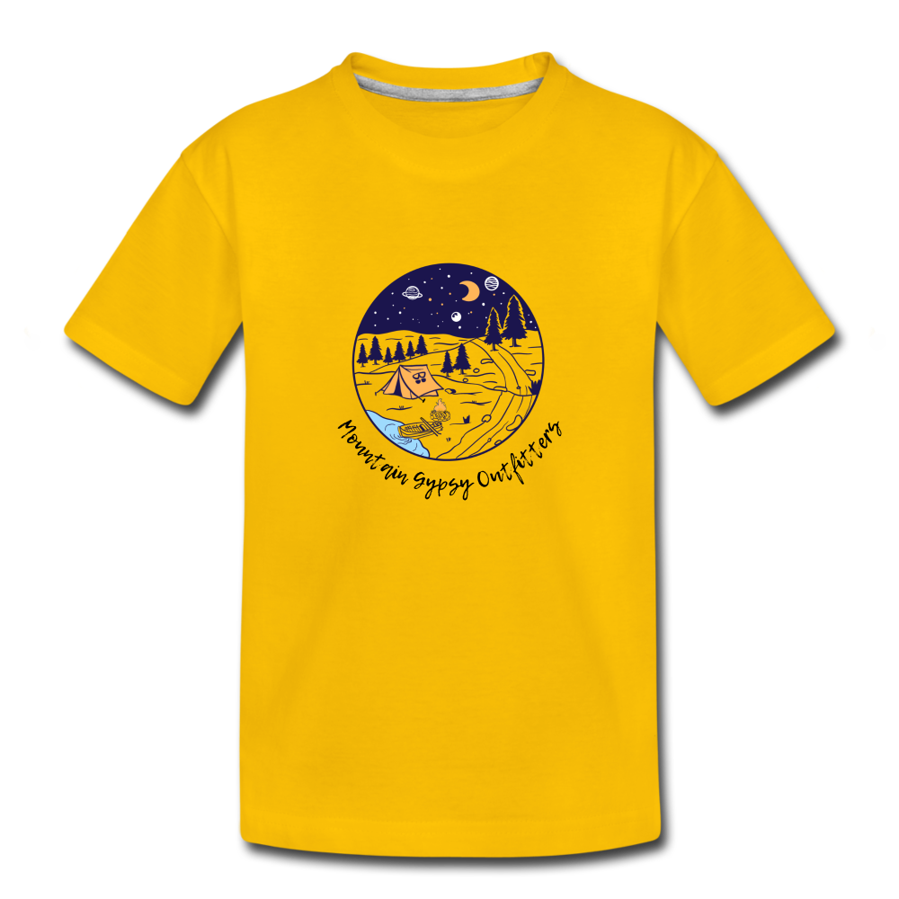 Planet Kid's Tee - sun yellow