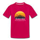 Wander More Kids Tee - dark pink