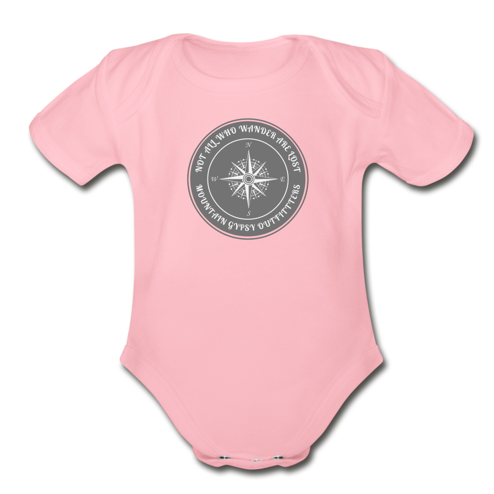 Not All Who Wander Infant Tee - light pink