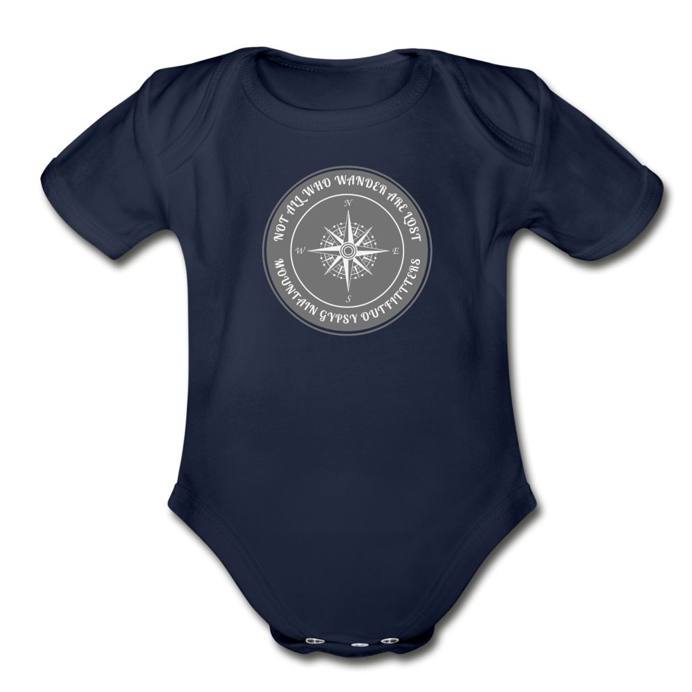 Not All Who Wander Infant Tee - dark navy