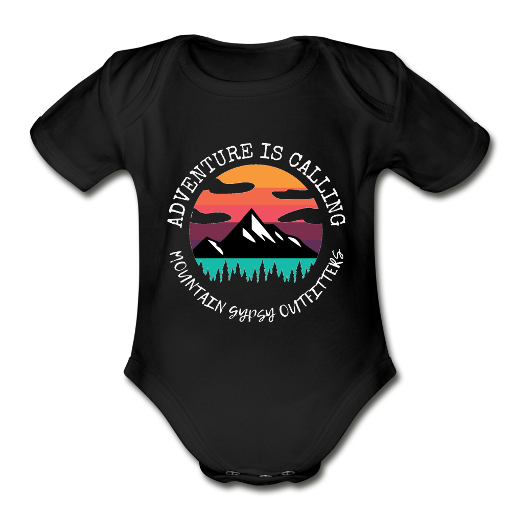 Adventure is Calling Infant Bodysuit - black