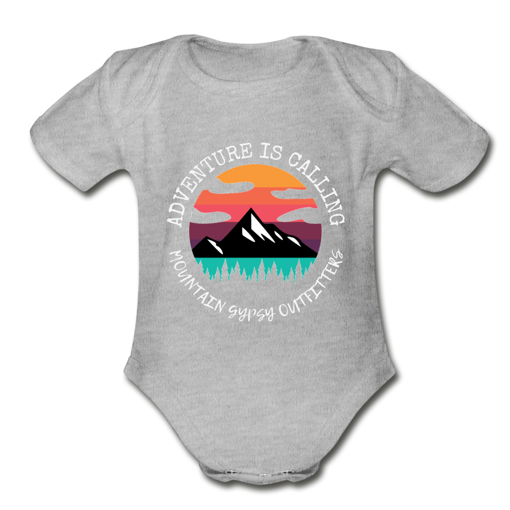 Adventure is Calling Infant Bodysuit - heather grey