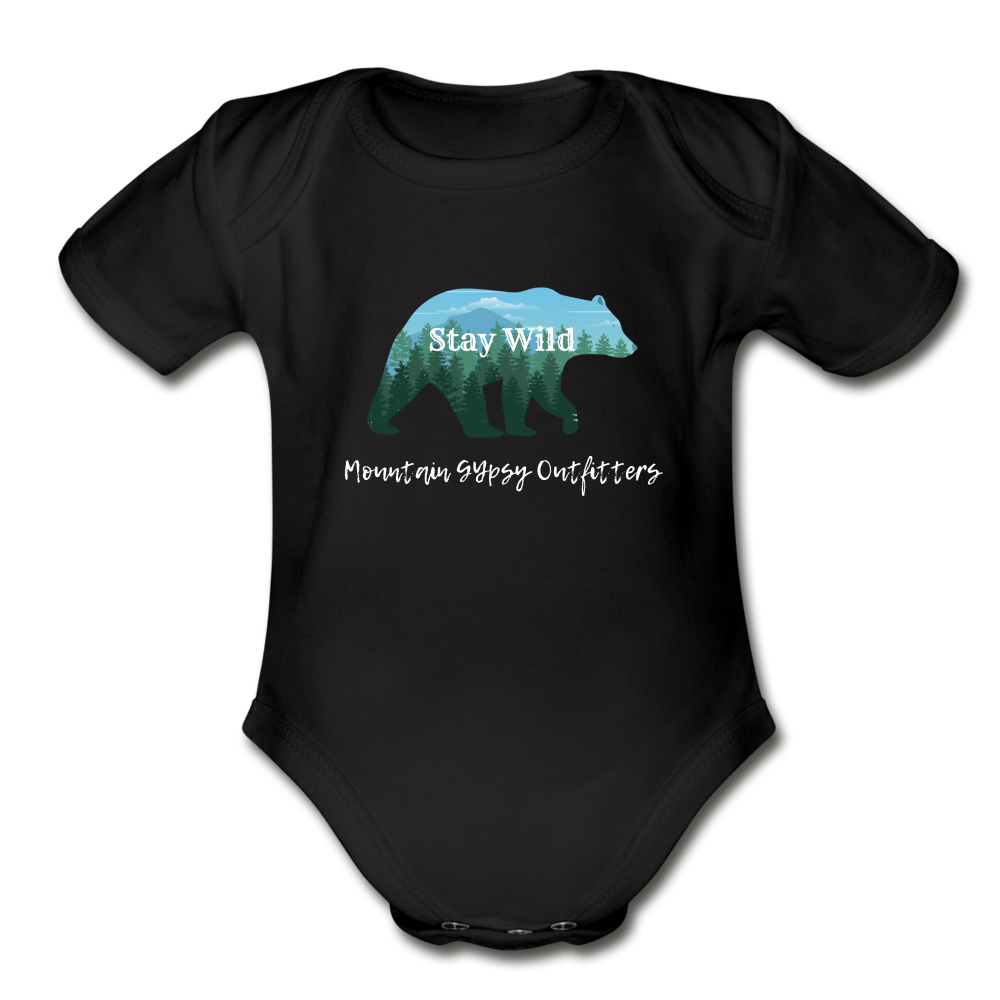 Stay Wild Infant Tee - black