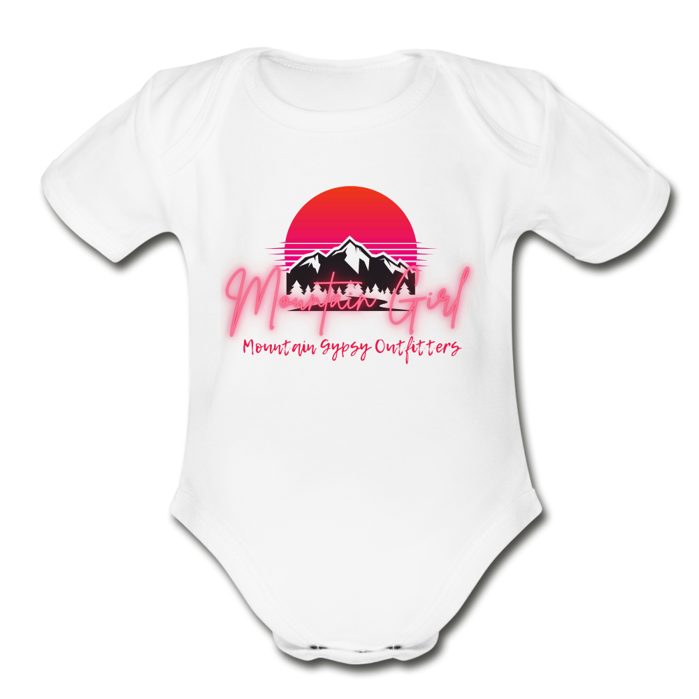 Mountain Girl Infant Tee - white