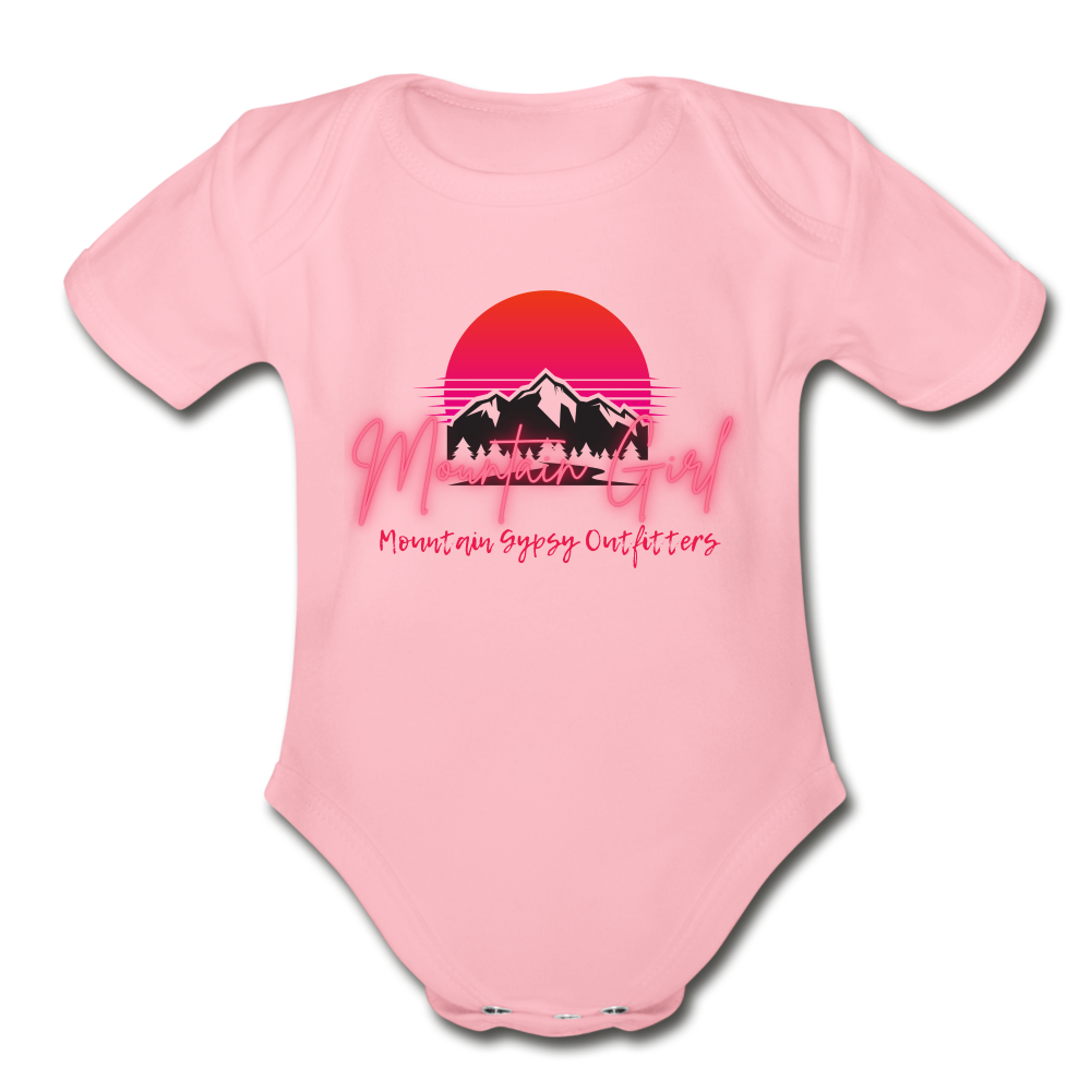 Mountain Girl Infant Tee - light pink