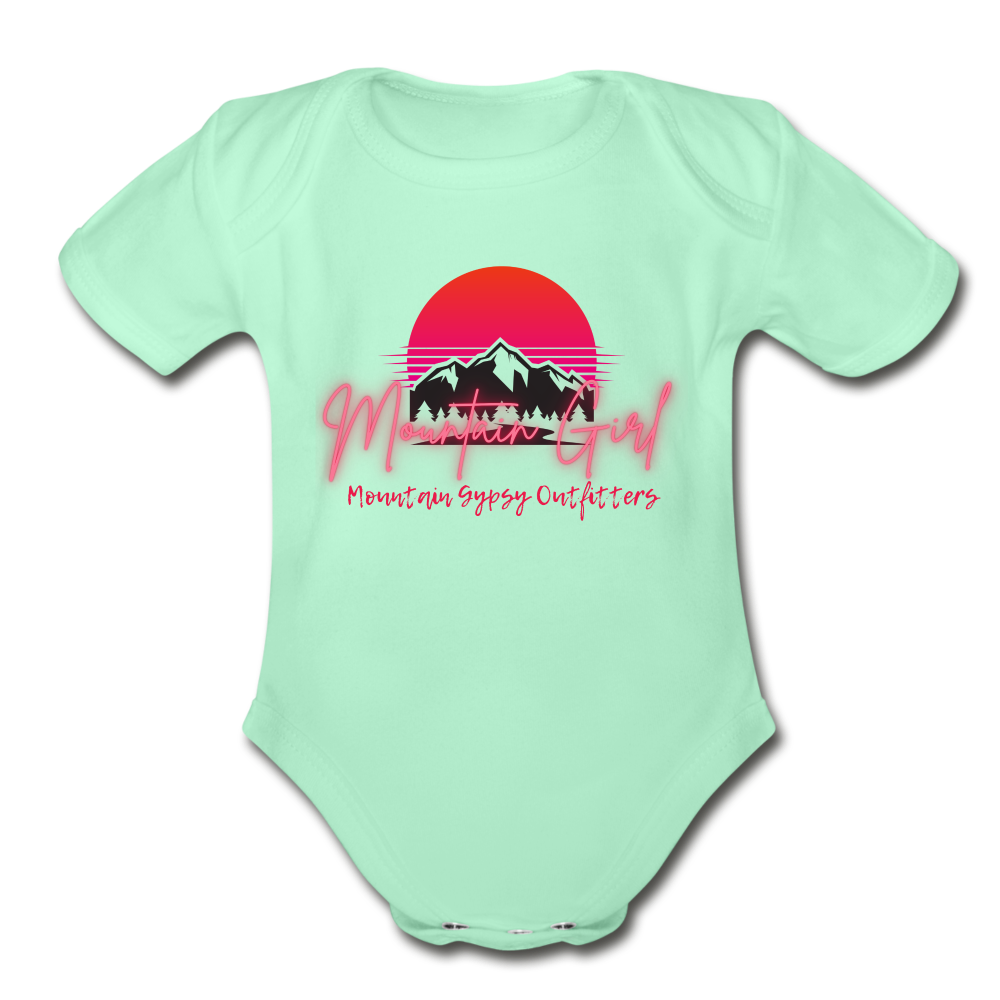 Mountain Girl Infant Tee - light mint