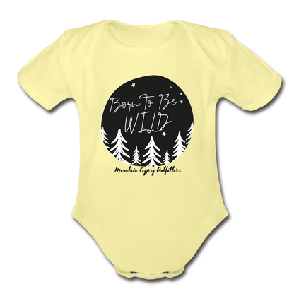 Born To Be Wild Infant Tee - washed yellow