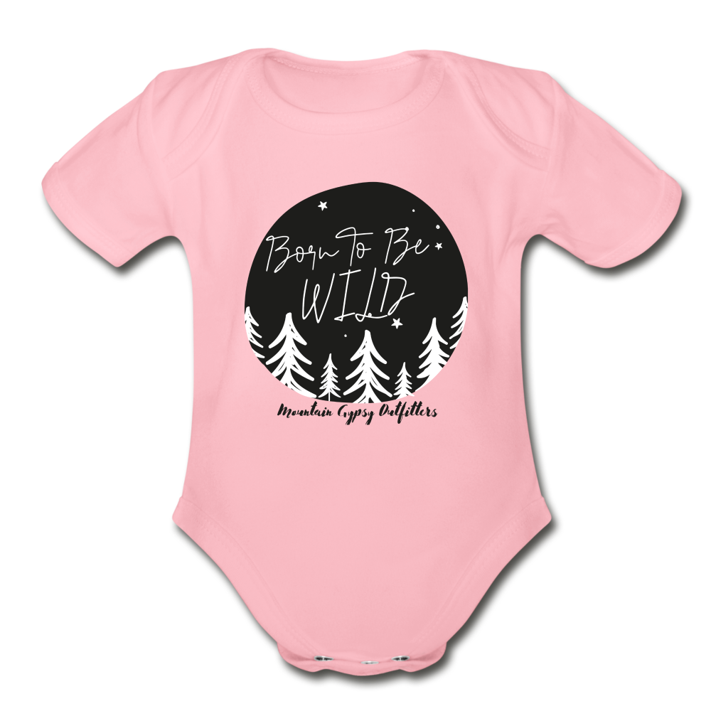 Born To Be Wild Infant Tee - light pink