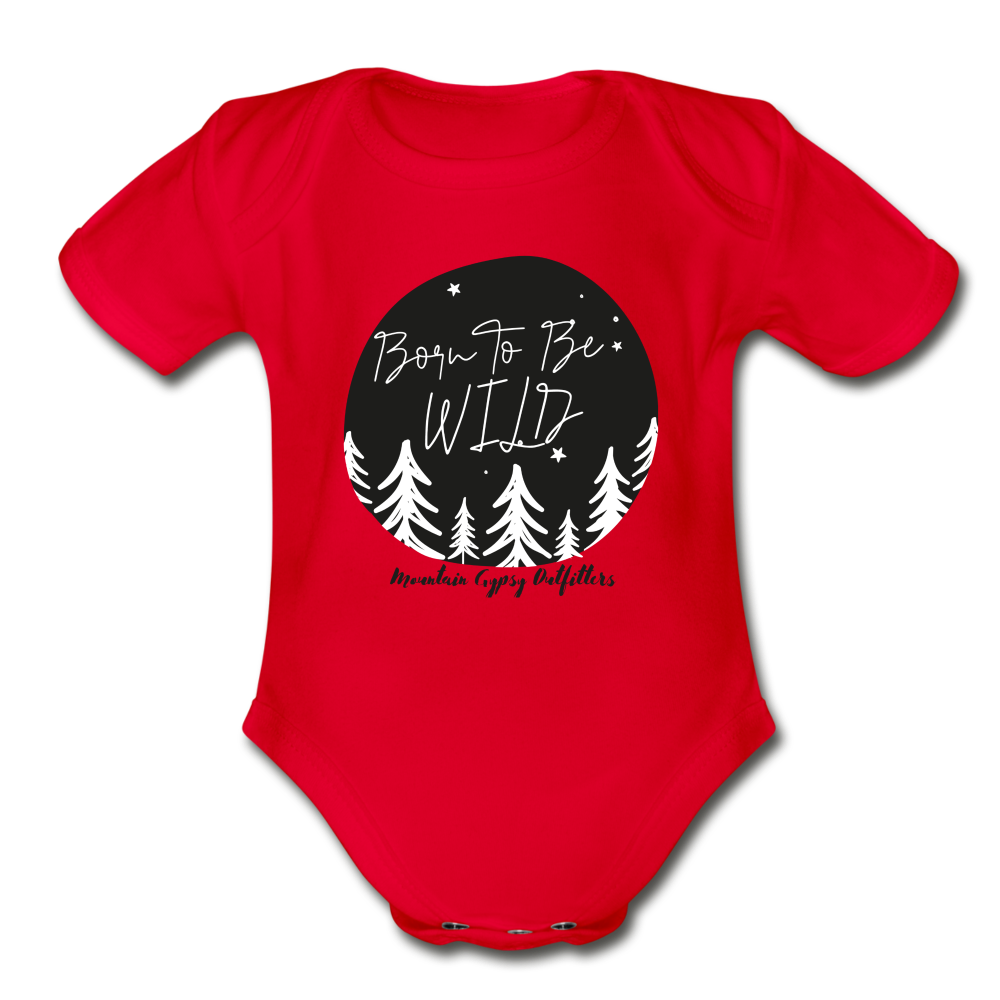 Born To Be Wild Infant Tee - red