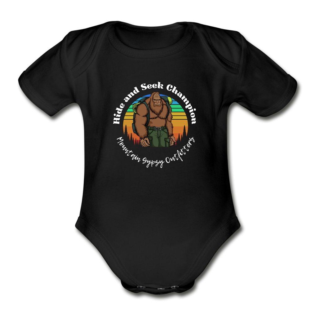 Hide and Seek Champ Infant Tee - black