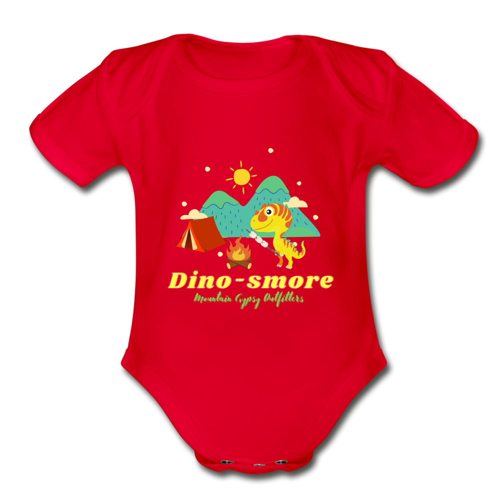 Dino-more Infant Tee - red