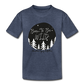 Born To Be Wild Toddler Tee - heather blue