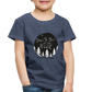Born To Be Wild Toddler Tee - heather blue