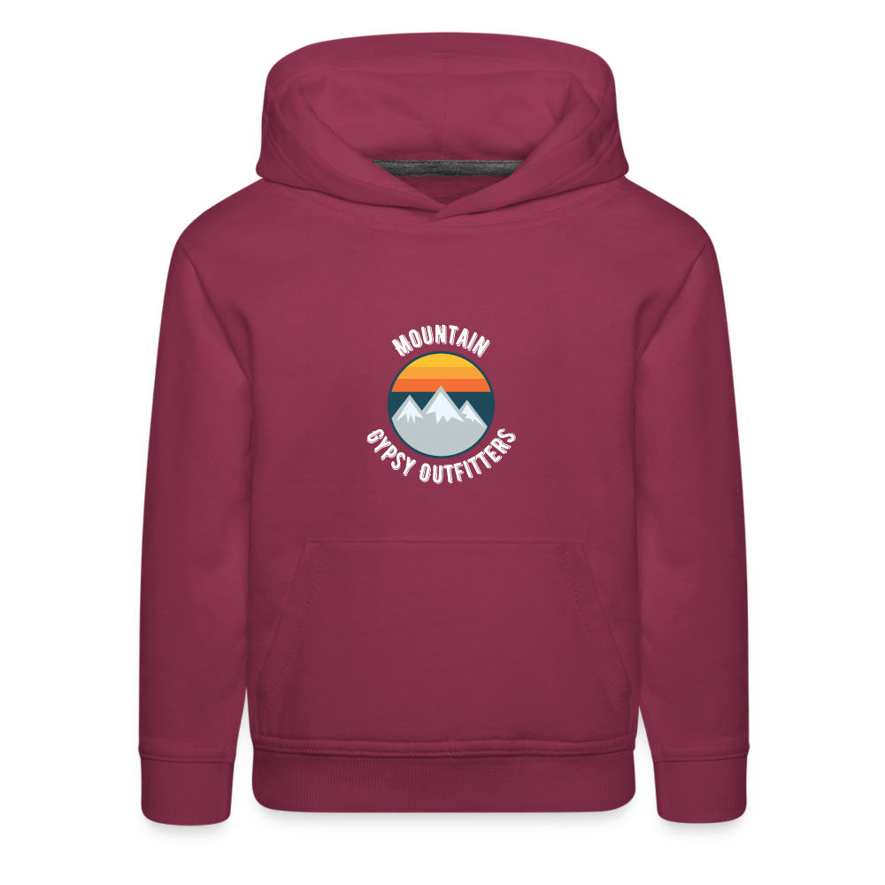 Retro MGO Kids Hoodie - burgundy