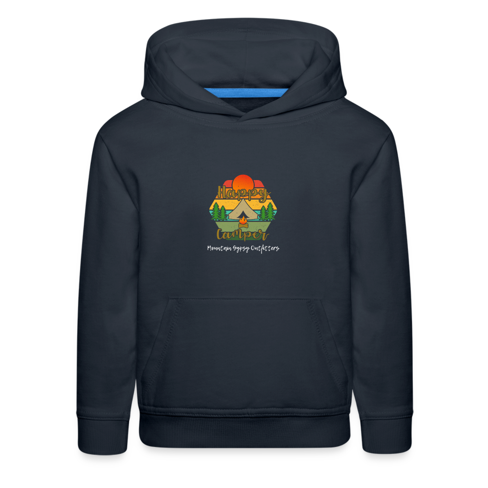 Happy Camper Kids Hoodie - navy