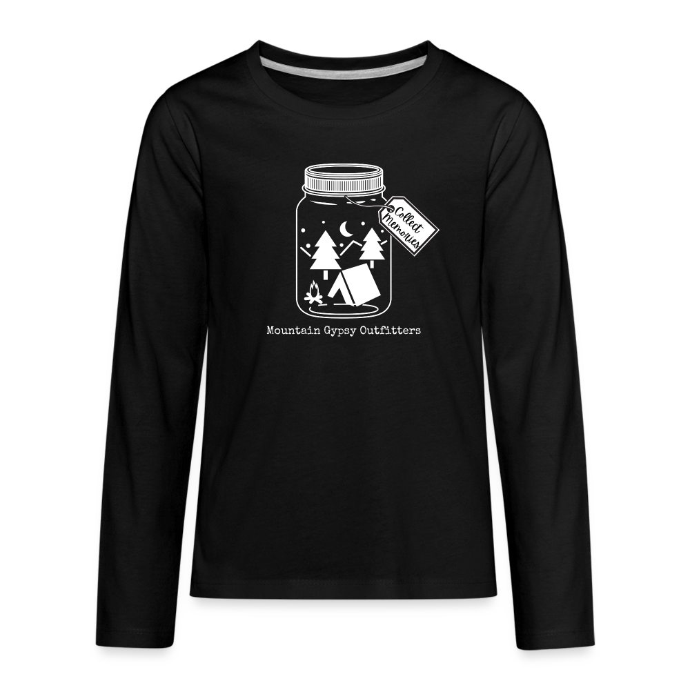 Collect Memories Kids Long Sleeve - black