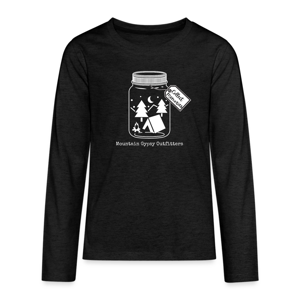 Collect Memories Kids Long Sleeve - charcoal grey