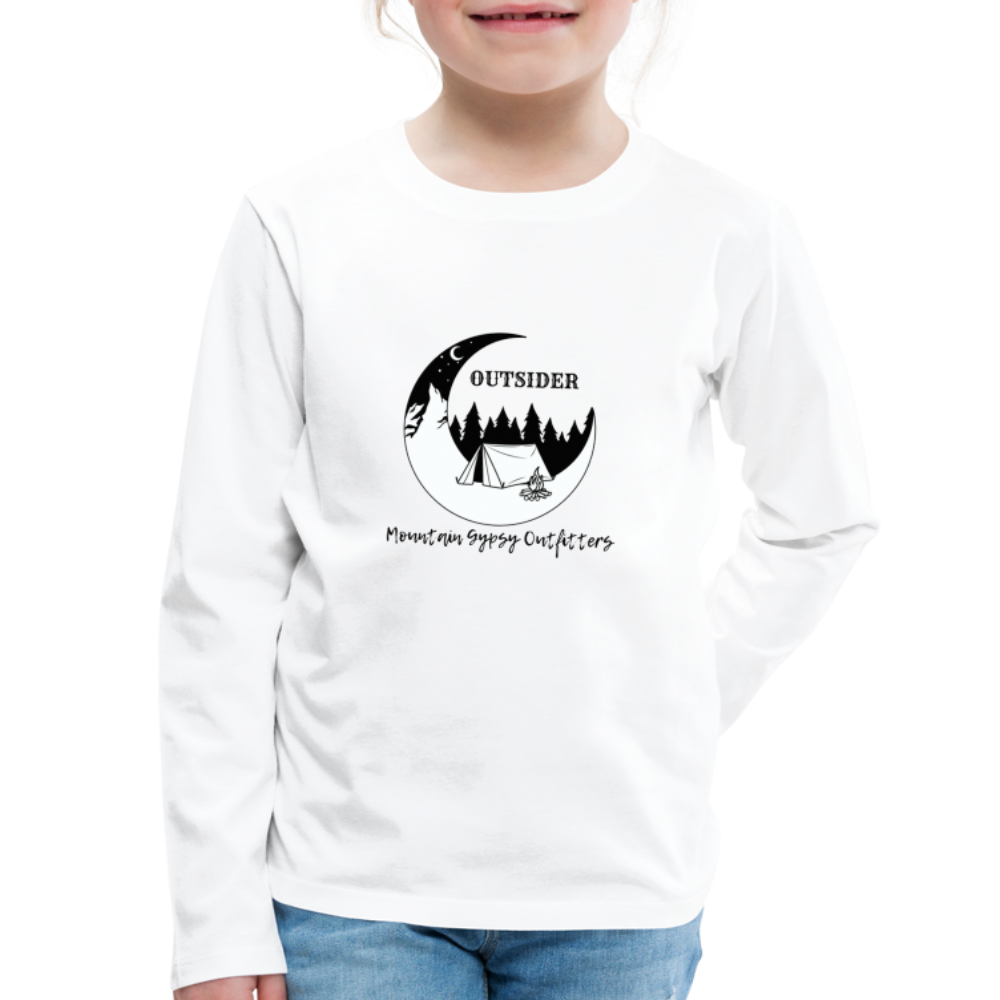 Outsider Kids Long Sleeve - white