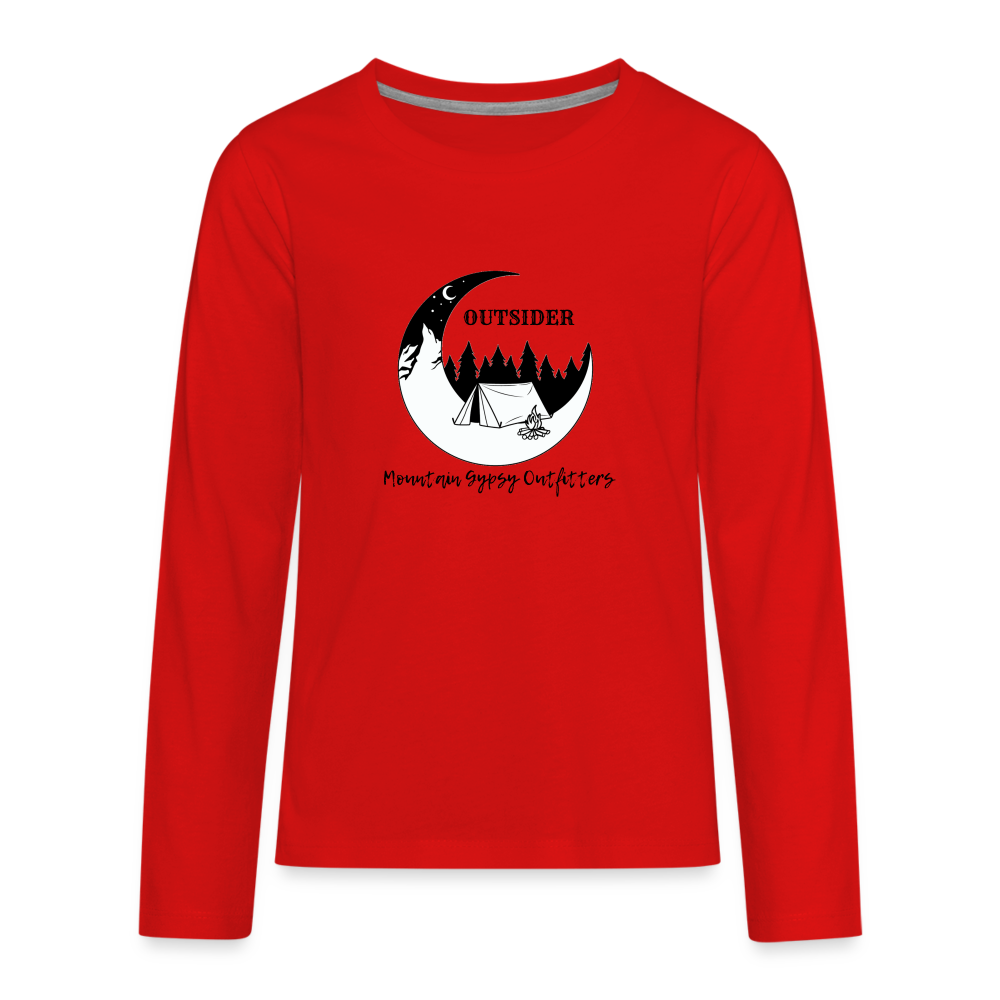 Outsider Kids Long Sleeve - red