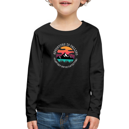 Adventure is Calling Kids Long Sleeve - black