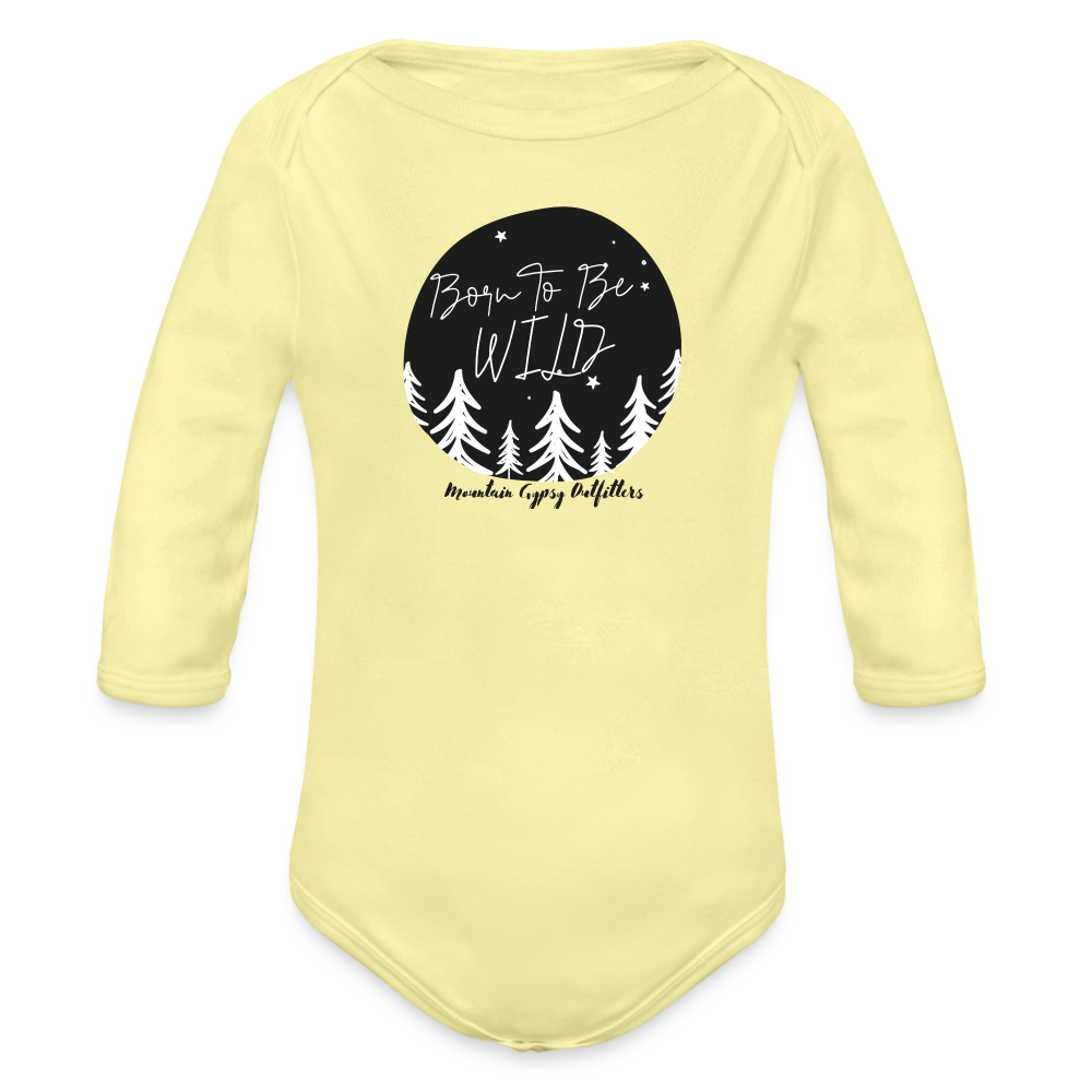 Born to be Wild Infant Long Sleeve - washed yellow